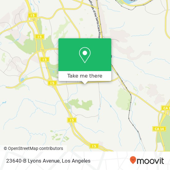 Mapa de 23640-B Lyons Avenue