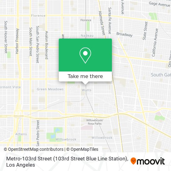 Metro-103rd Street (103rd Street Blue Line Station) map
