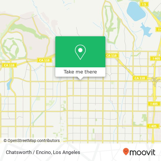 Chatsworth / Encino map