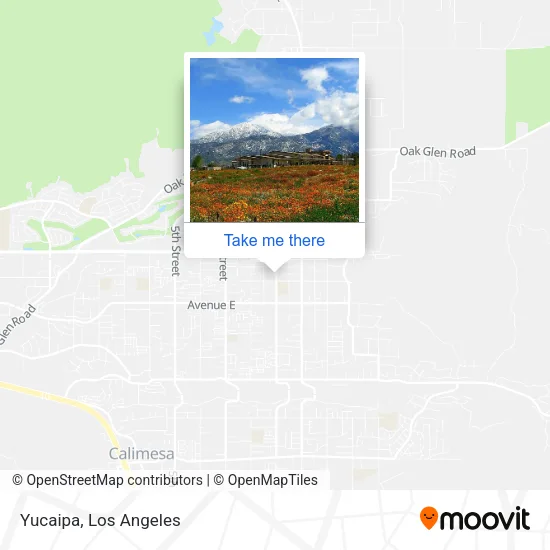 Yucaipa map