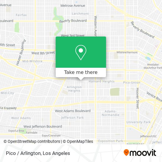 Pico / Arlington map