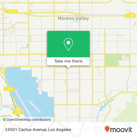 24501 Cactus Avenue map