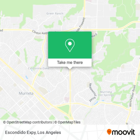 Escondido Expy map