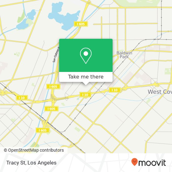 Tracy St map