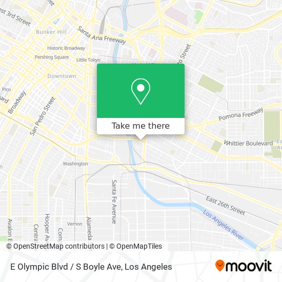 Mapa de E Olympic Blvd / S Boyle Ave