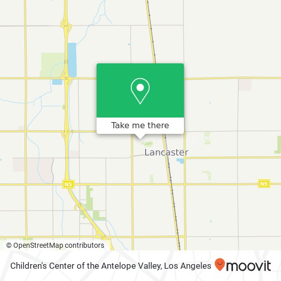 Children's Center of the Antelope Valley map