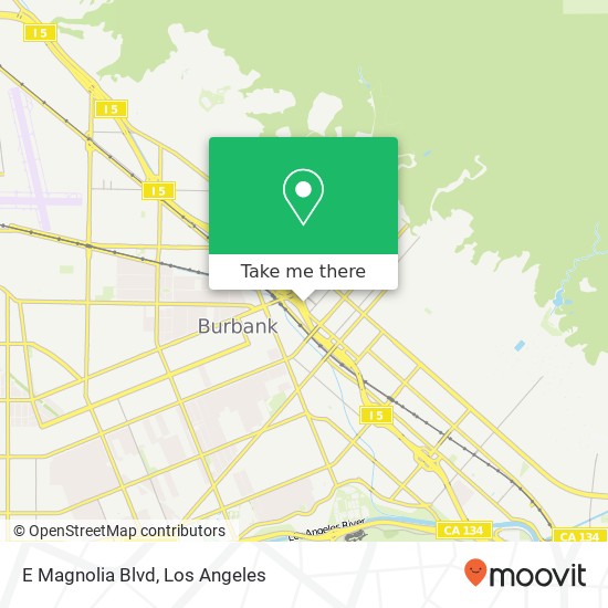 E Magnolia Blvd map