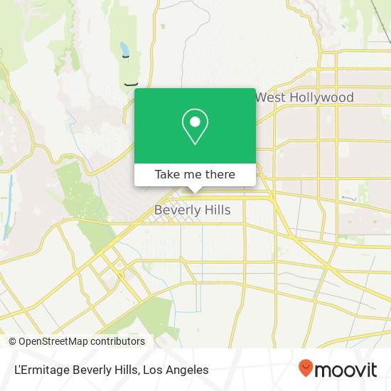 L'Ermitage Beverly Hills map