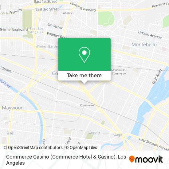 Commerce Casino (Commerce Hotel & Casino) map