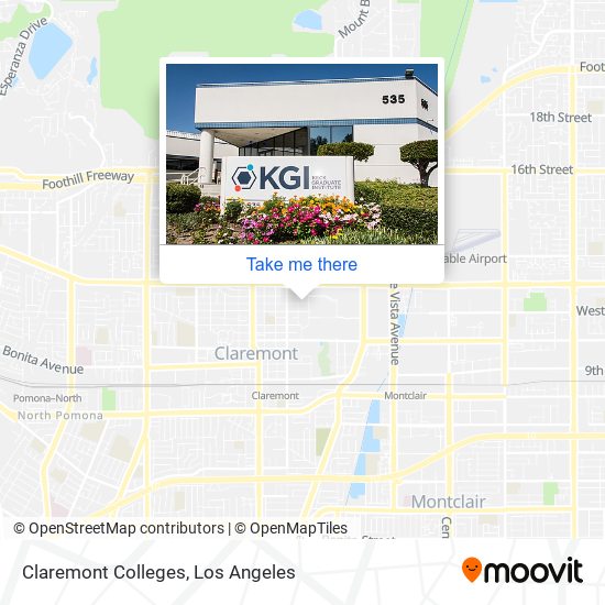 Claremont Colleges map