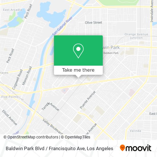 Mapa de Baldwin Park Blvd / Francisquito Ave