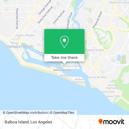 Mapa de Balboa Island