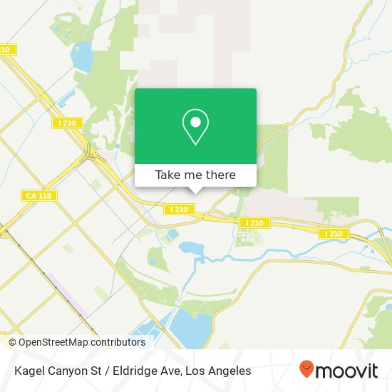 Mapa de Kagel Canyon St / Eldridge Ave