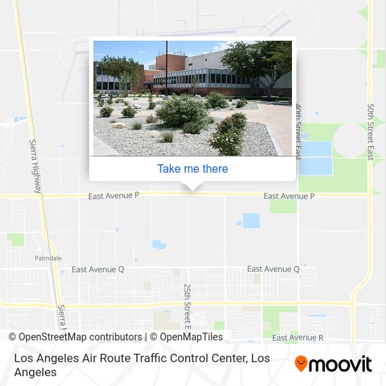Mapa de Los Angeles Air Route Traffic Control Center