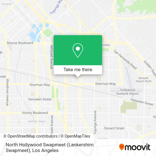 North Hollywood Swapmeet (Lankershim Swapmeet) map