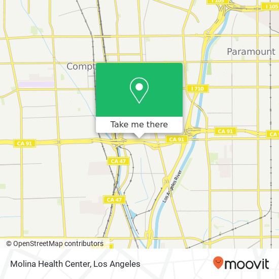 Mapa de Molina Health Center
