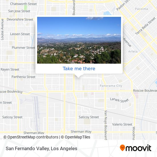 Mapa de San Fernando Valley