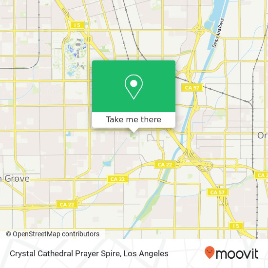 Crystal Cathedral Prayer Spire map