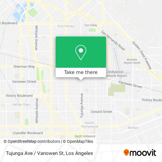 Mapa de Tujunga Ave / Vanowen St