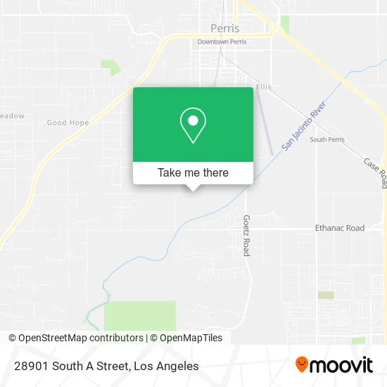 28901 South A Street map