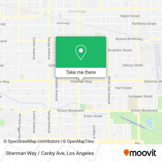 Mapa de Sherman Way / Canby Ave