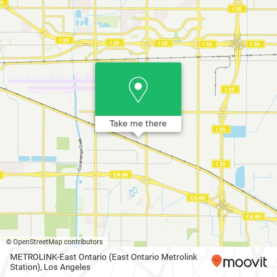 Mapa de METROLINK-East Ontario (East Ontario Metrolink Station)