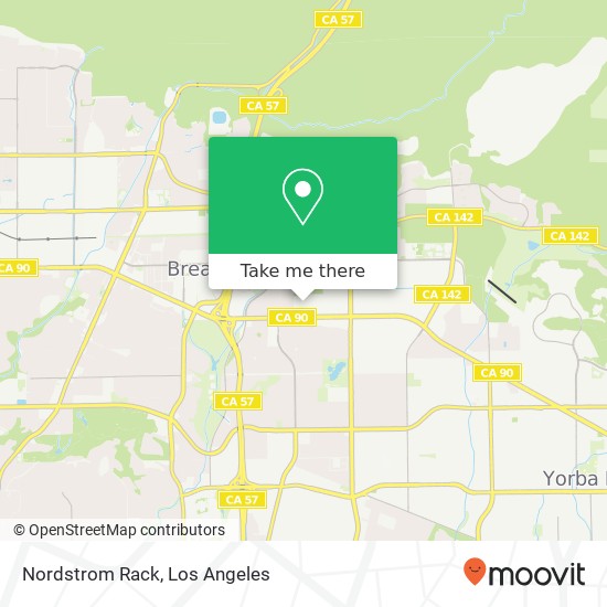 Mapa de Nordstrom Rack