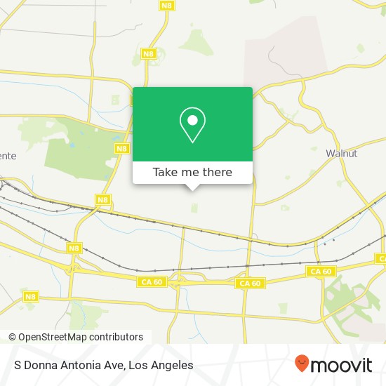 S Donna Antonia Ave map