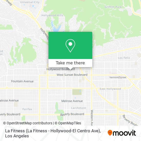 Mapa de La Fitness (La Fitness - Hollywood-El Centro Ave)