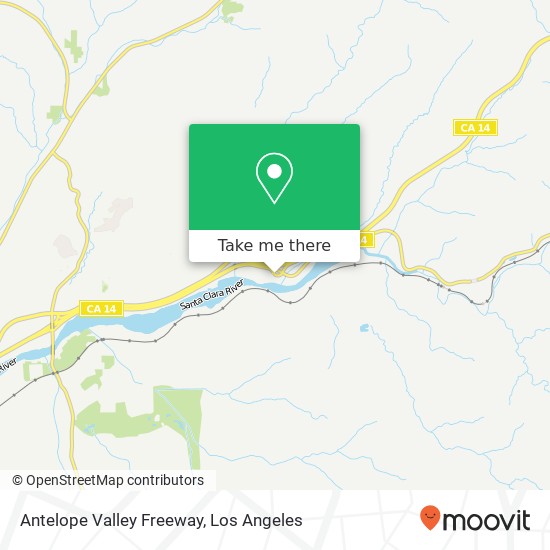 Mapa de Antelope Valley Freeway