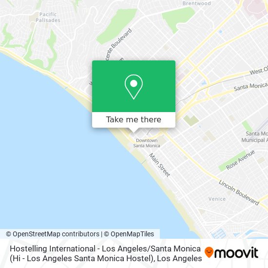 Mapa de Hostelling International - Los Angeles / Santa Monica (Hi - Los Angeles Santa Monica Hostel)