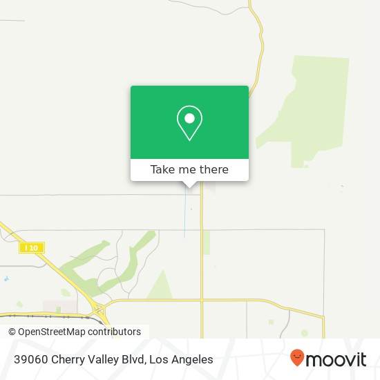 Mapa de 39060 Cherry Valley Blvd