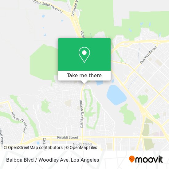 Balboa Blvd / Woodley Ave map