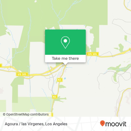 Agoura / las Virgenes map