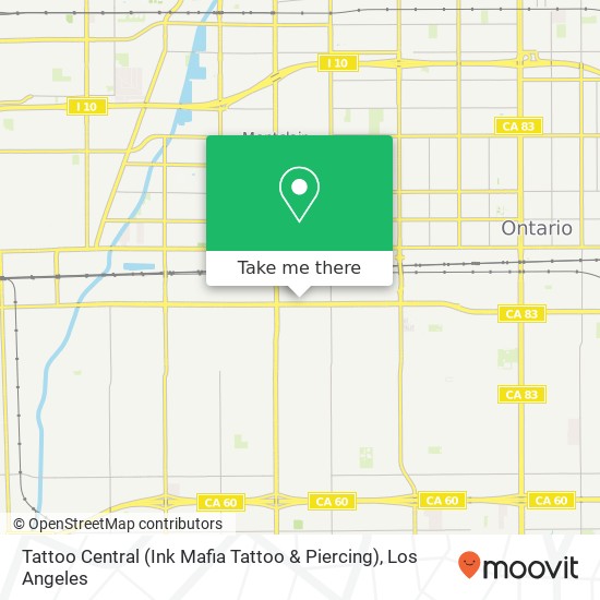 Tattoo Central (Ink Mafia Tattoo & Piercing) map