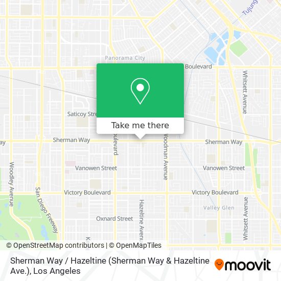 Sherman Way / Hazeltine map