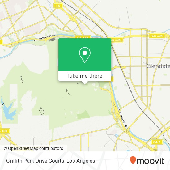 Mapa de Griffith Park Drive Courts