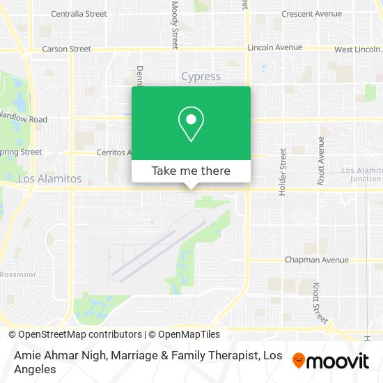 Amie Ahmar Nigh, Marriage & Family Therapist map