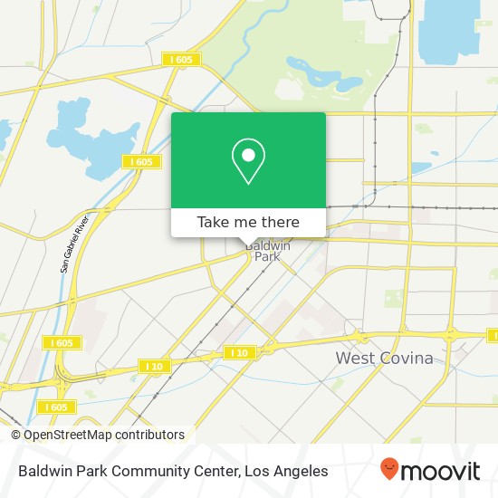 Mapa de Baldwin Park Community Center