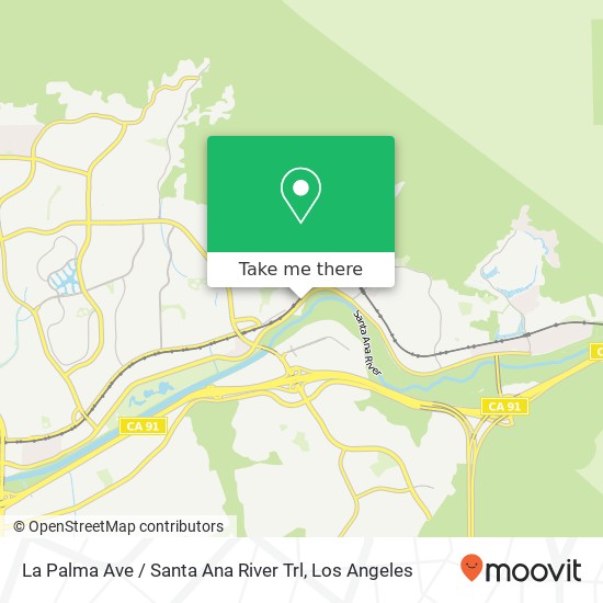 Mapa de La Palma Ave / Santa Ana River Trl