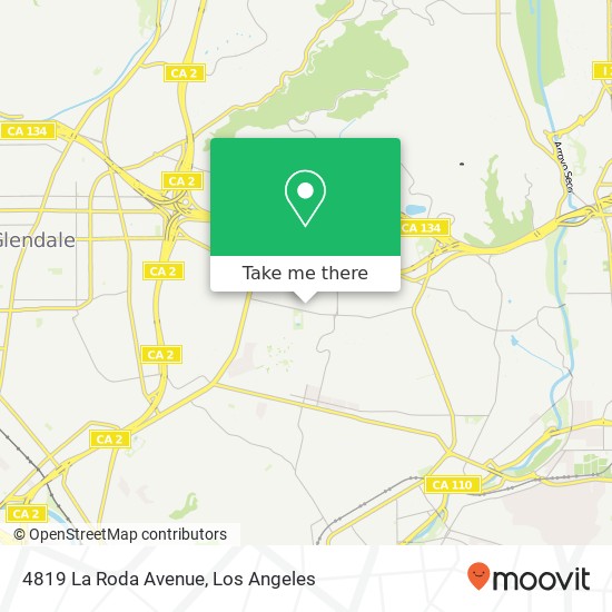 Mapa de 4819 La Roda Avenue