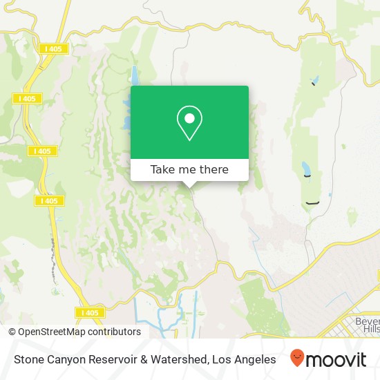 Stone Canyon Reservoir & Watershed map