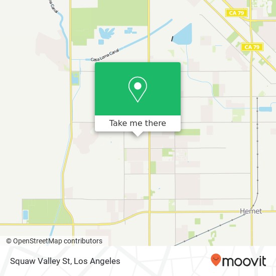 Mapa de Squaw Valley St