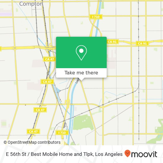 Mapa de E 56th St / Best Mobile Home and Tlpk