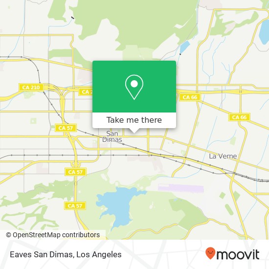 Mapa de Eaves San Dimas