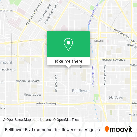 Bellflower Blvd (somerset bellflower) map