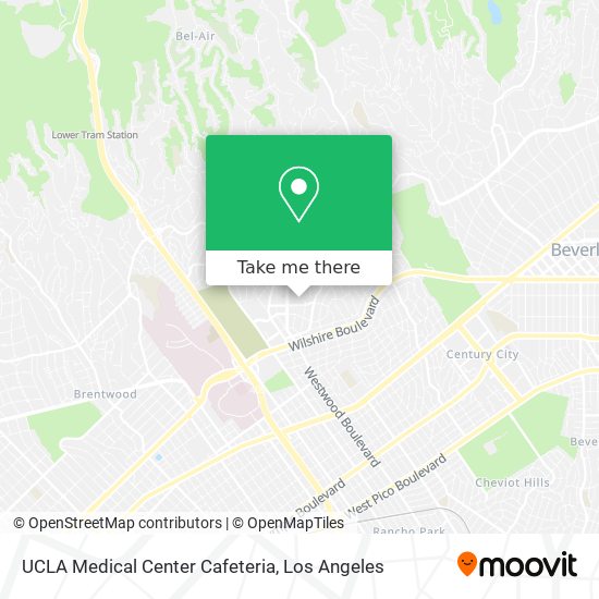 UCLA Medical Center Cafeteria map