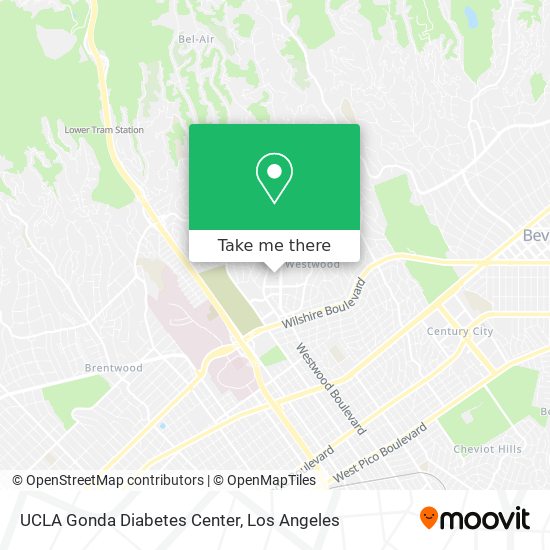Mapa de UCLA Gonda Diabetes Center