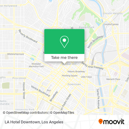 LA Hotel Downtown map