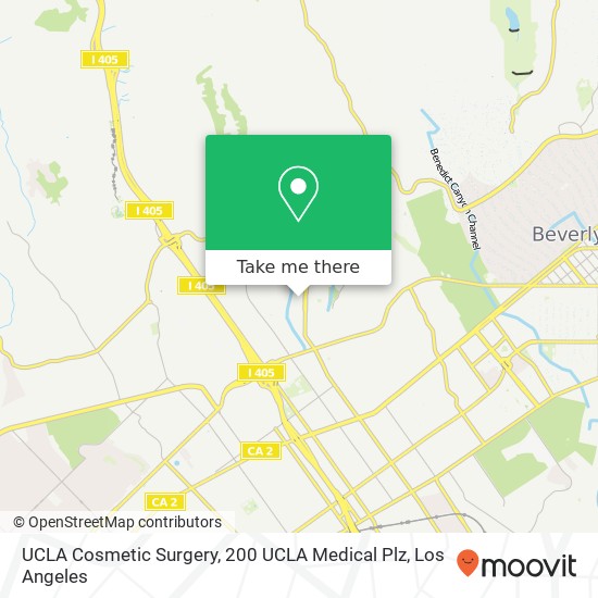 UCLA Cosmetic Surgery, 200 UCLA Medical Plz map